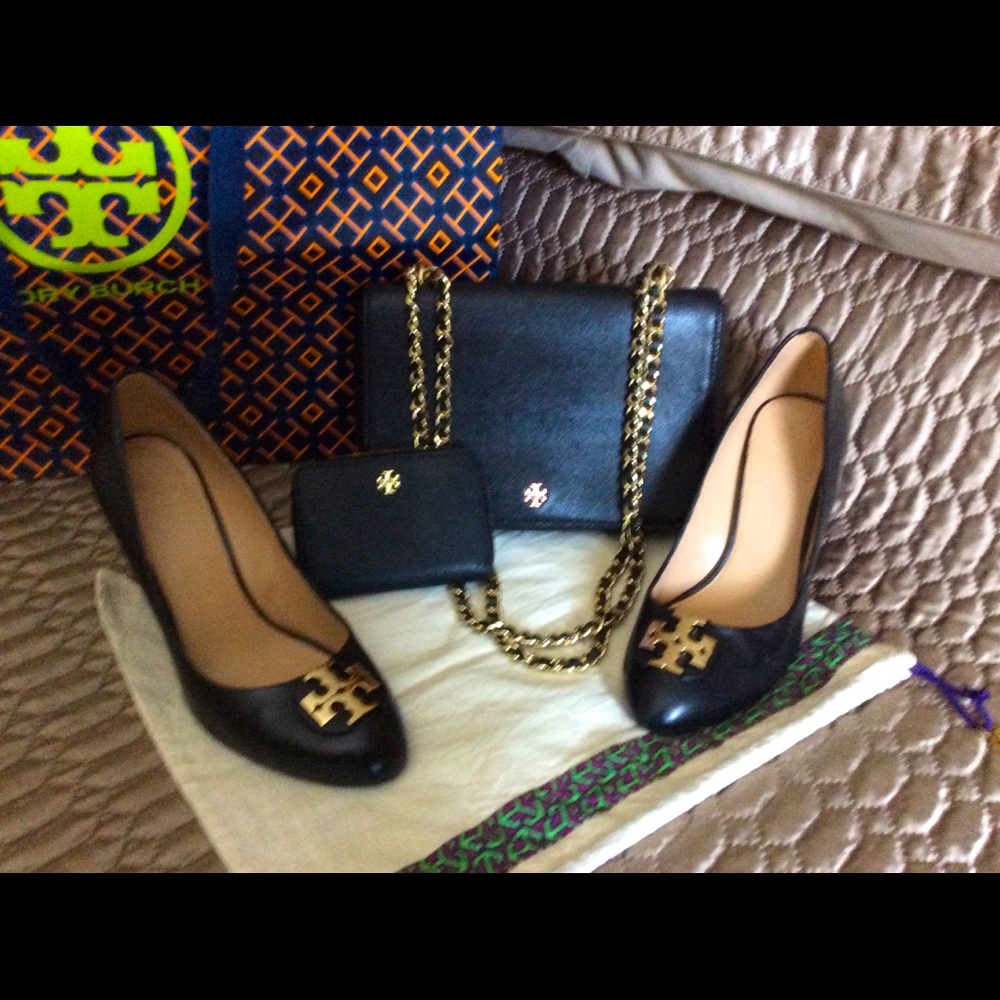 Tory Burch shoes purse and coin purse